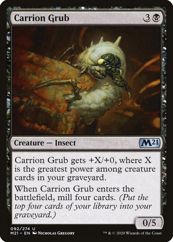 Carrion Grub 92 card from Core Set 2021