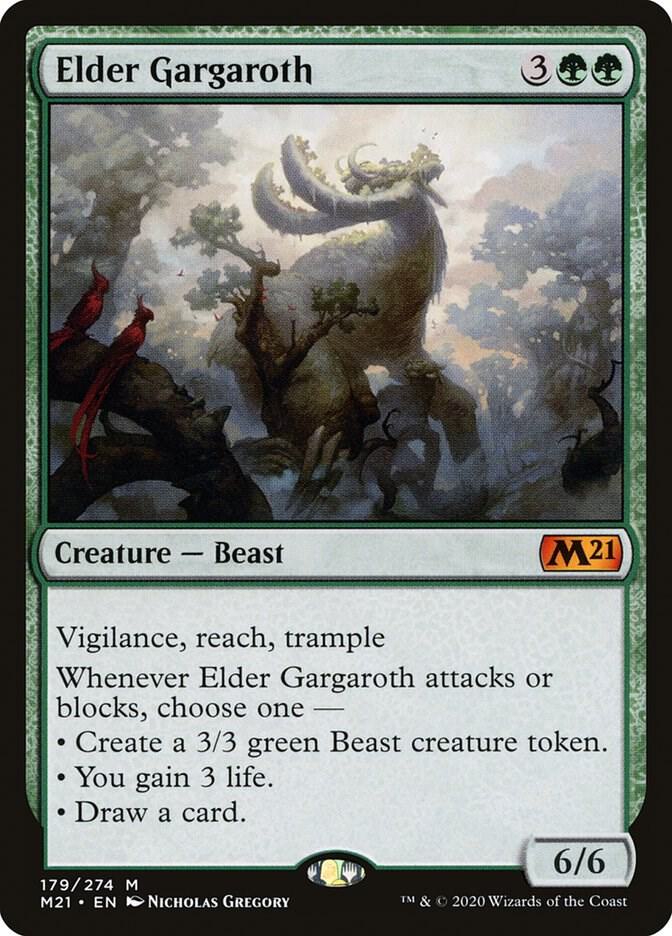 Elder Gargaroth 179 card from Core Set 2021