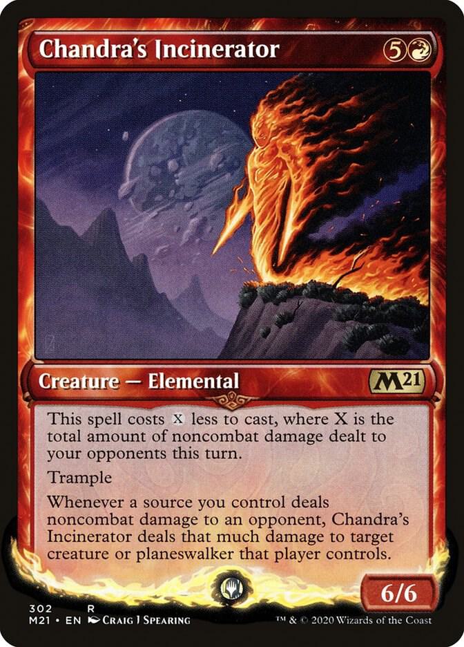 Chandra's Incinerator (Showcase) 302 card from Core Set 2021