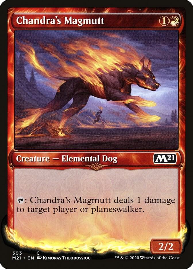 Chandra's Magmutt (Showcase) 303 card from Core Set 2021