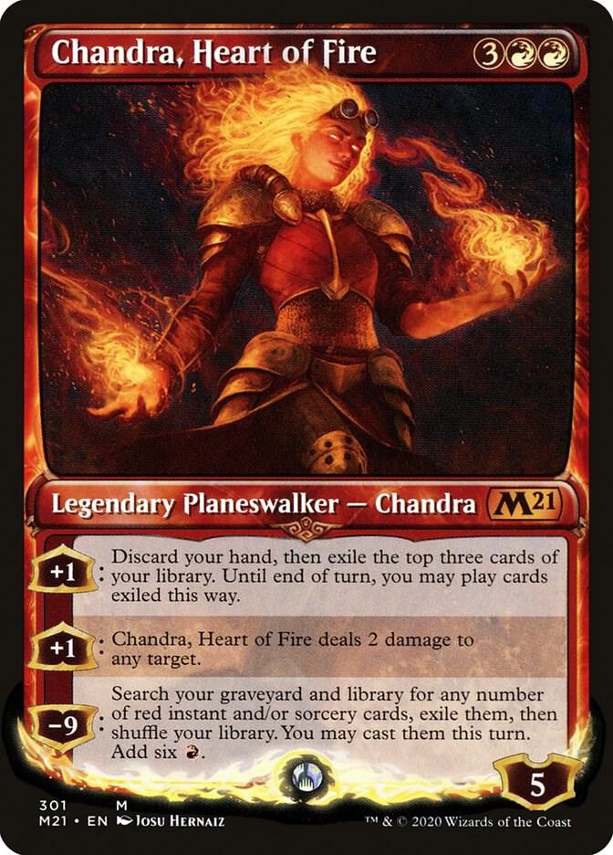 Chandra, Heart of Fire (Showcase) 301 card from Core Set 2021