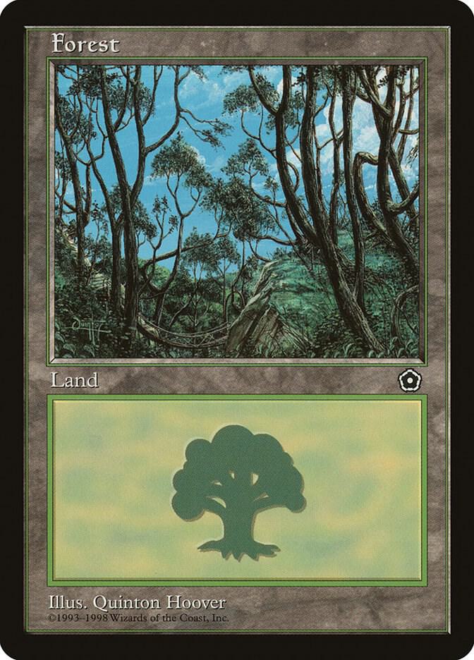 Forest 153 card from Portal Second Age