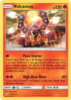 Volcanion - 25/214 025/214 card from Deck Exclusives