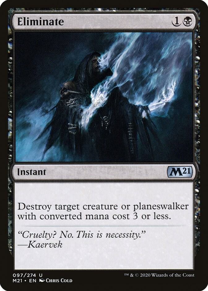 Eliminate 97 card from Core Set 2021