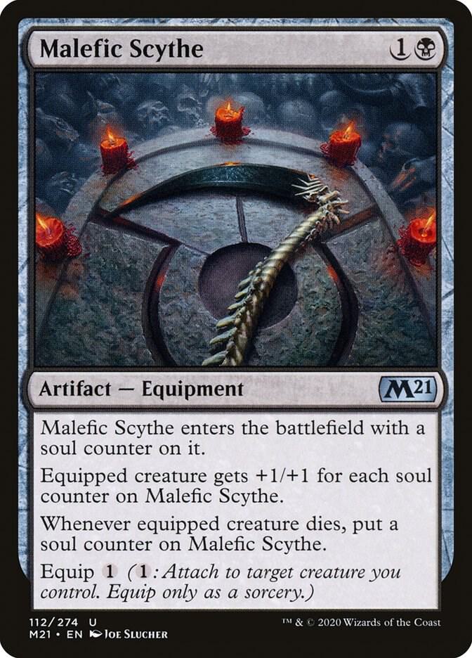 Malefic Scythe 112 card from Core Set 2021