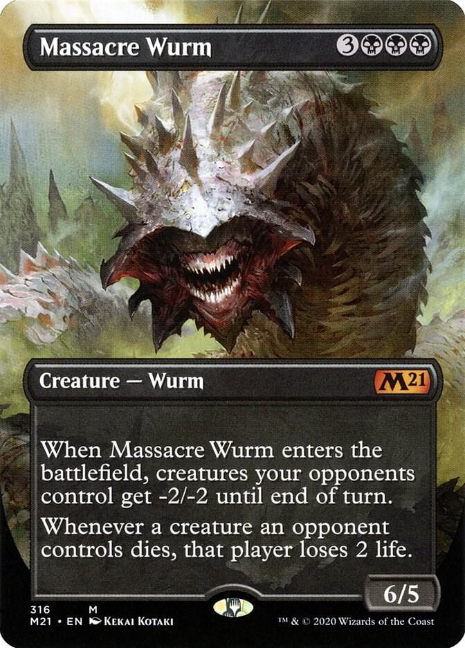 Massacre Wurm (Alternate Art) 316 card from Core Set 2021