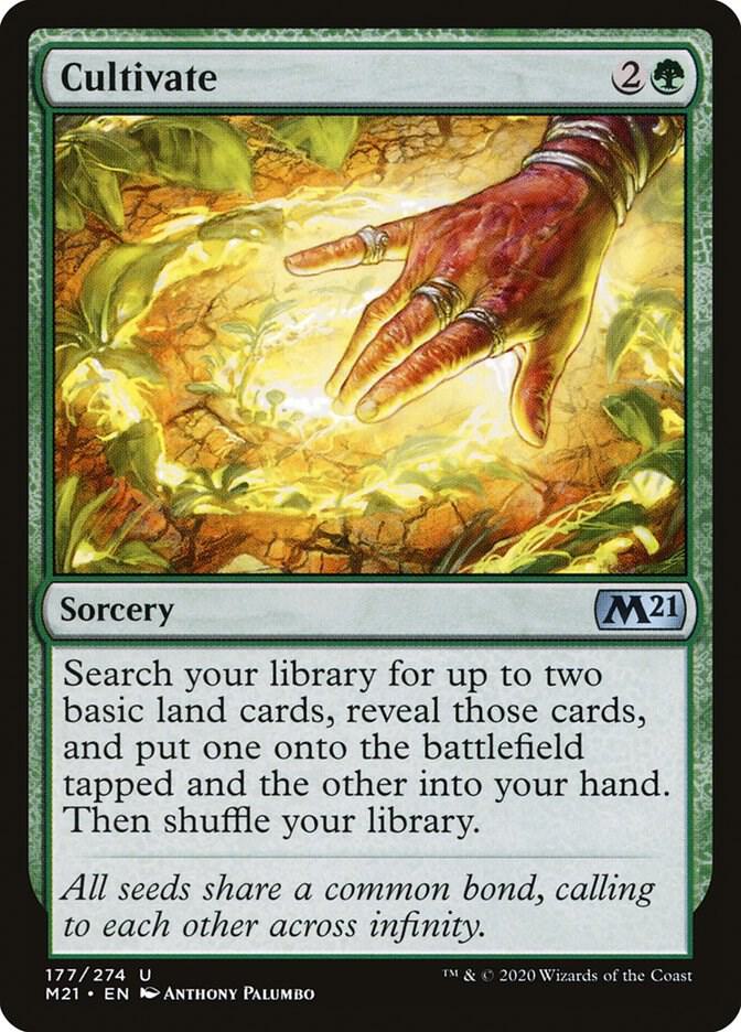 Cultivate 177 card from Core Set 2021
