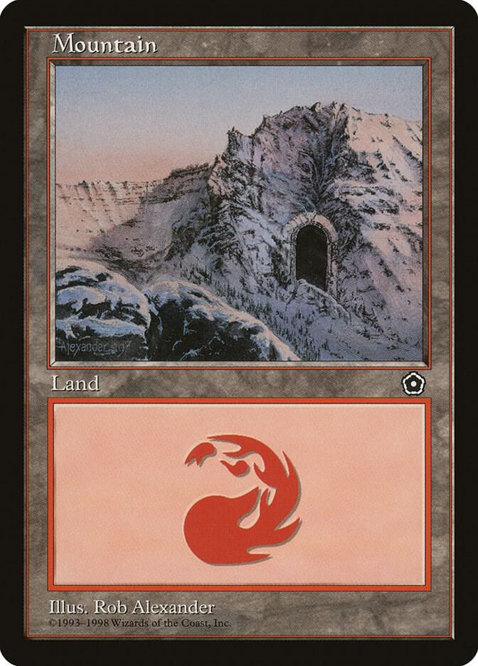 Mountain 159 card from Portal Second Age