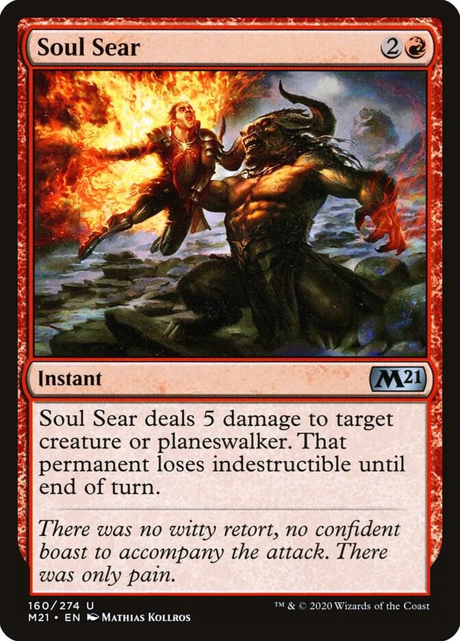 Soul Sear 160 card from Core Set 2021