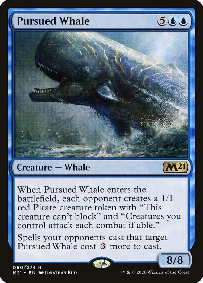 Pursued Whale 60 card from Core Set 2021