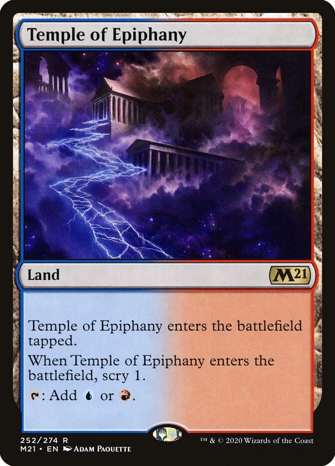 Temple of Epiphany 252 card from Core Set 2021