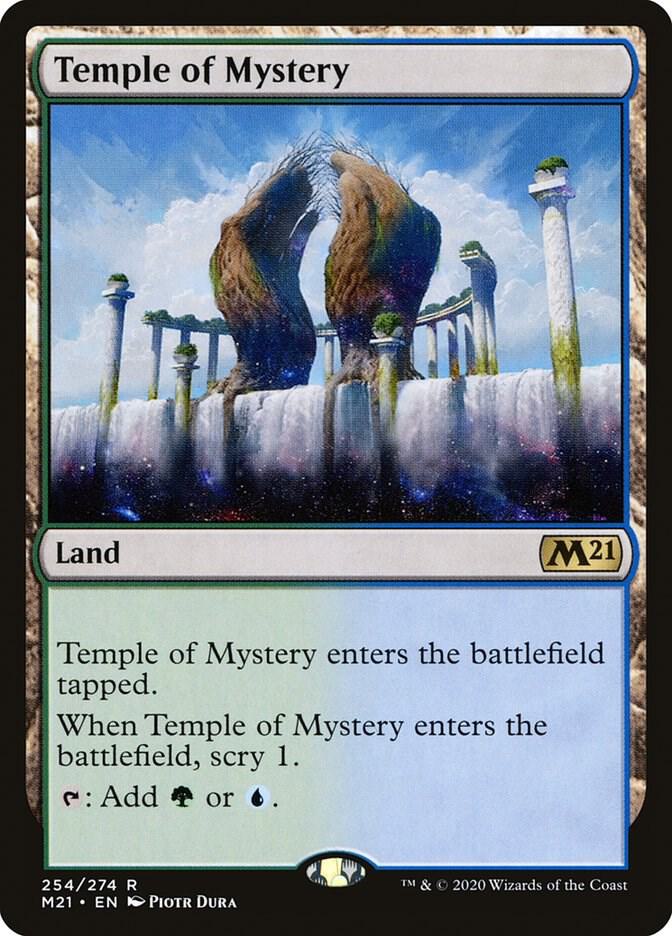 Temple of Mystery 254 card from Core Set 2021