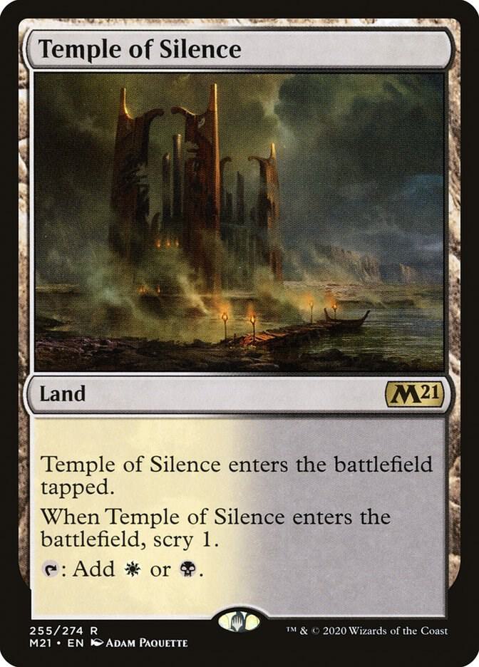 Temple of Silence 255 card from Core Set 2021