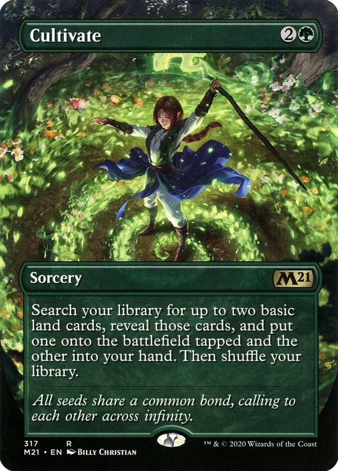 Cultivate (Alternate Art) 317 card from Core Set 2021