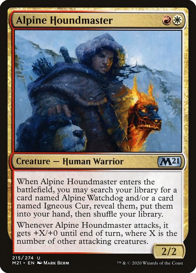 Alpine Houndmaster 215 card from Core Set 2021