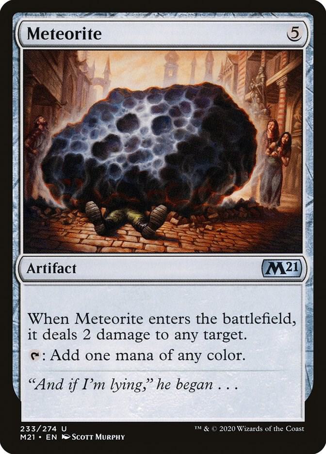 Meteorite 233 card from Core Set 2021