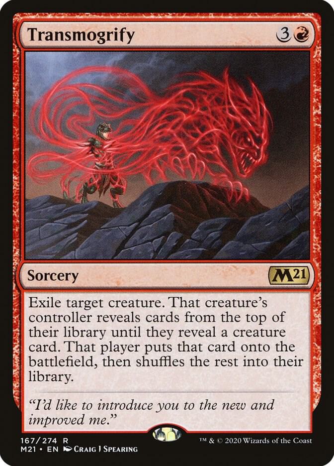 Transmogrify 167 card from Core Set 2021