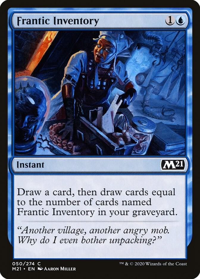 Frantic Inventory 50 card from Core Set 2021