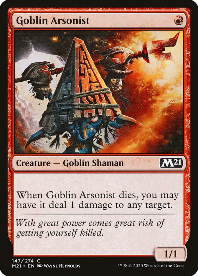 Goblin Arsonist 147 card from Core Set 2021