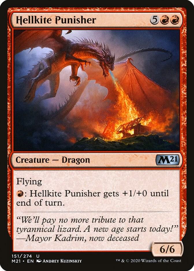 Hellkite Punisher 151 card from Core Set 2021