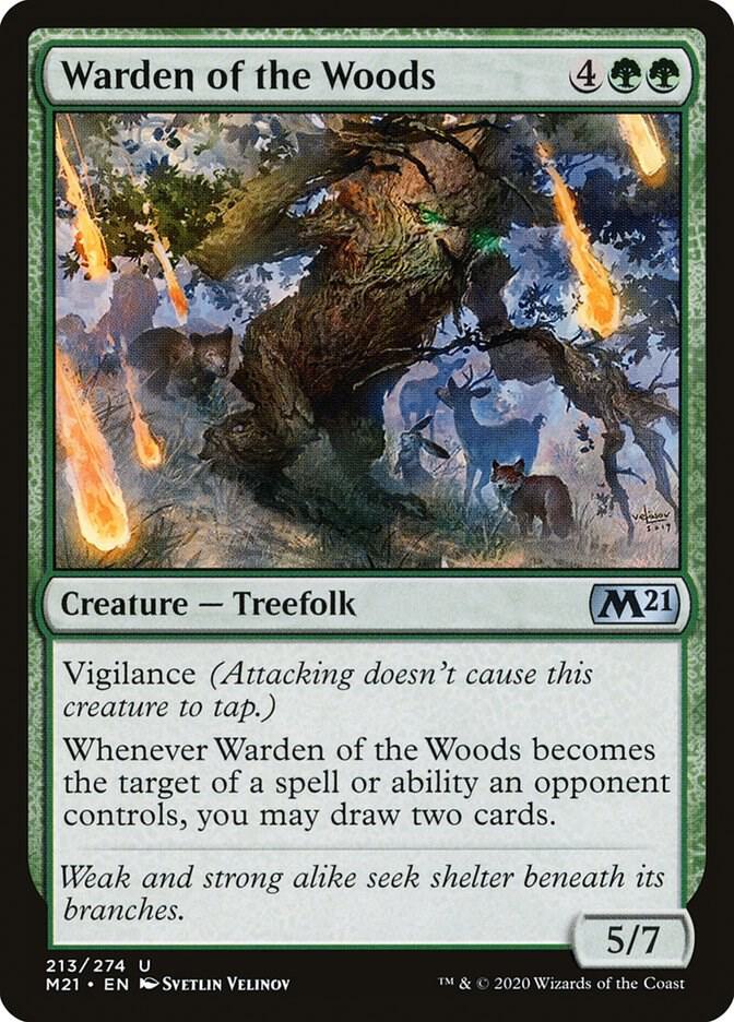 Warden of the Woods 213 card from Core Set 2021