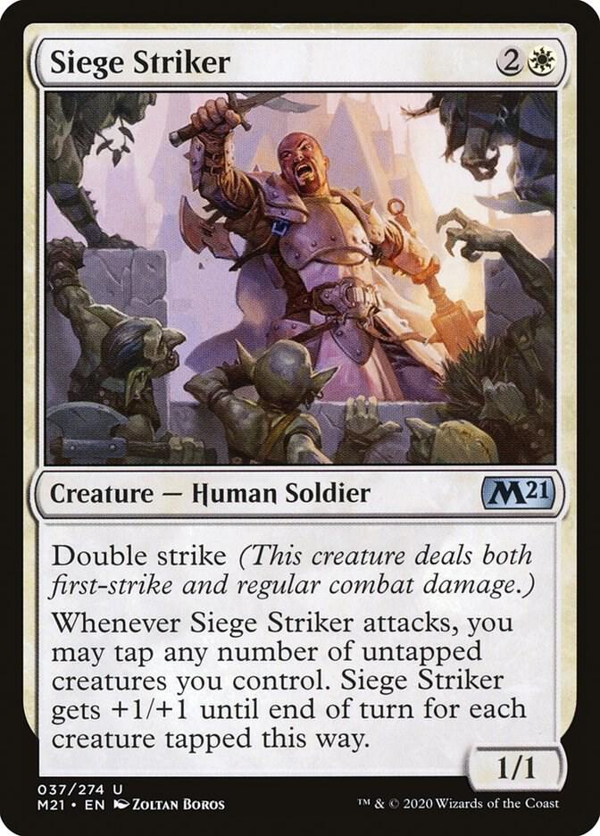 Siege Striker 37 card from Core Set 2021