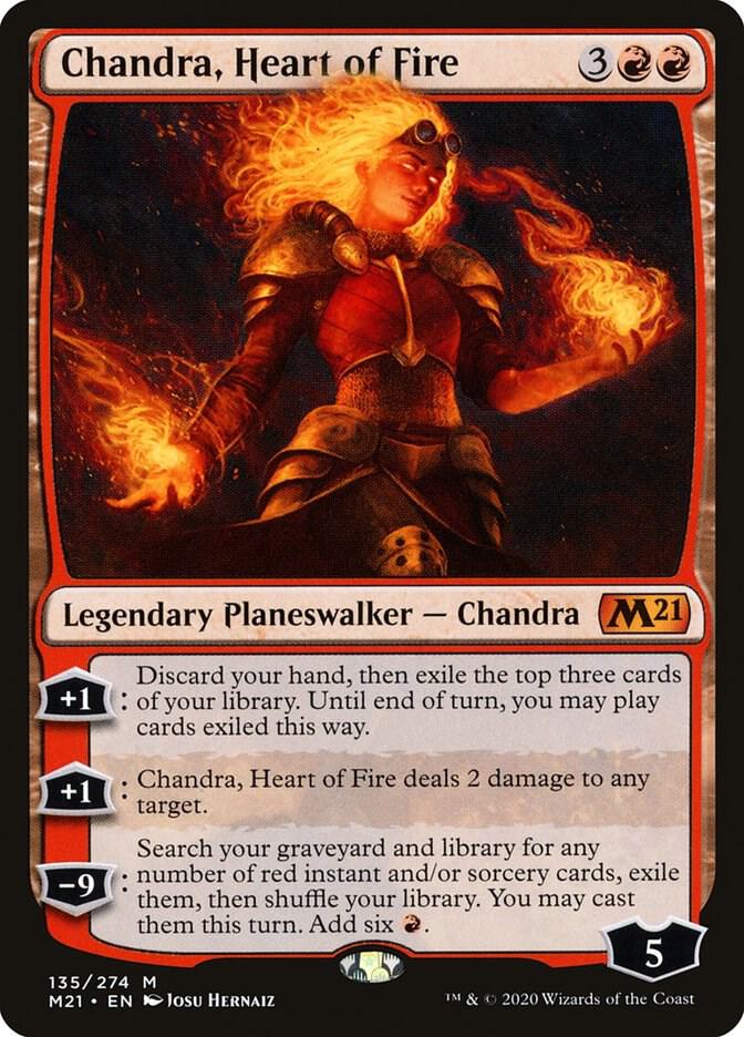 Chandra, Heart of Fire 135 card from Core Set 2021