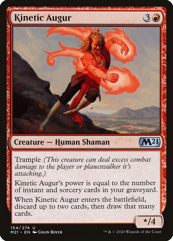 Kinetic Augur 154 card from Core Set 2021