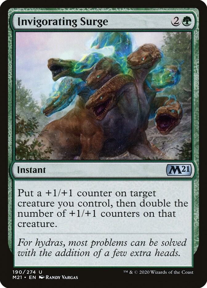 Invigorating Surge 190 card from Core Set 2021