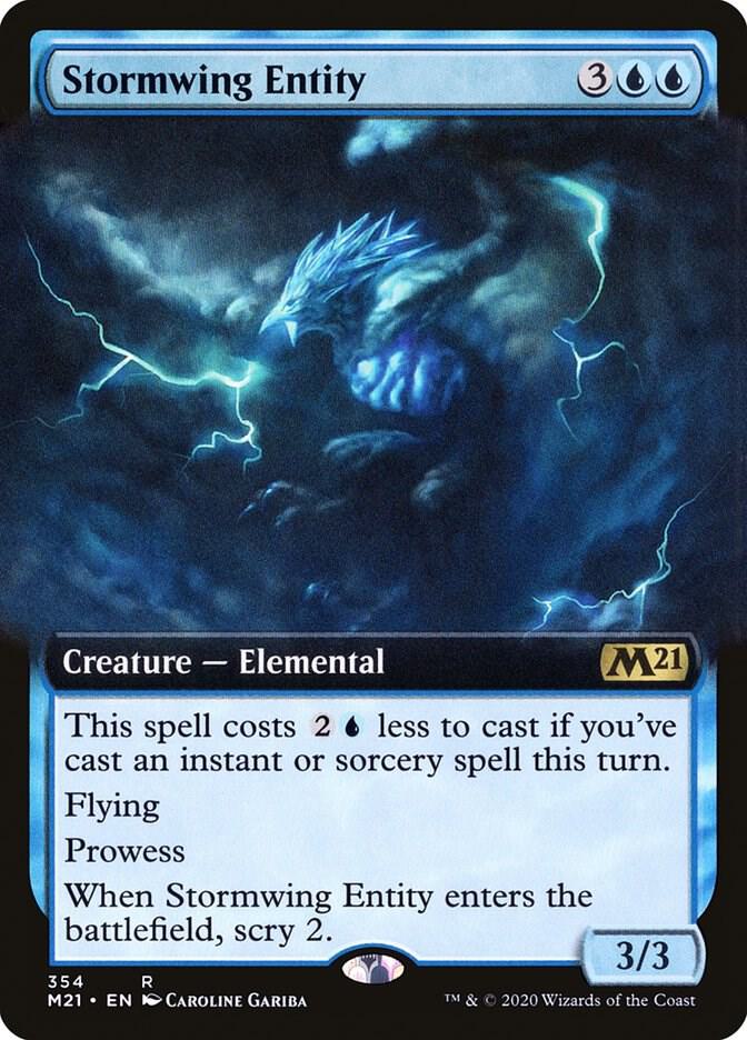 Stormwing Entity (Extended Art) 354 card from Core Set 2021