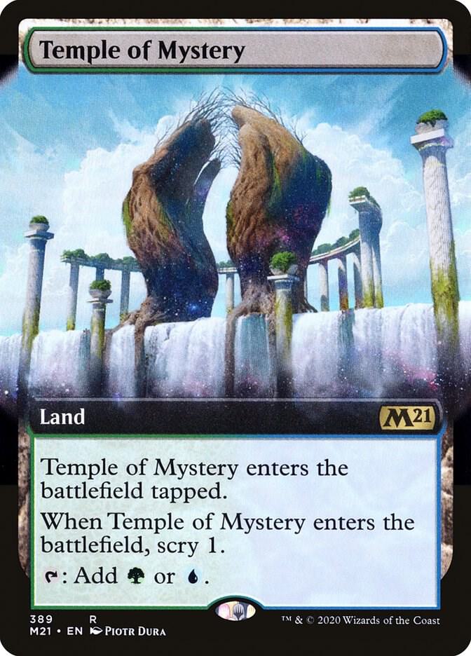 Temple of Mystery (Extended Art) 389 card from Core Set 2021