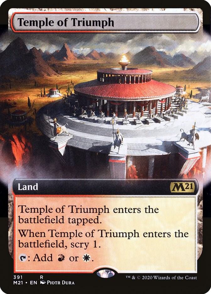 Temple of Triumph (Extended Art) 391 card from Core Set 2021