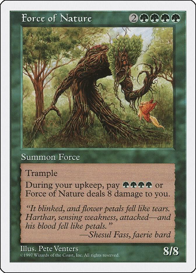 Force of Nature card from Fifth Edition