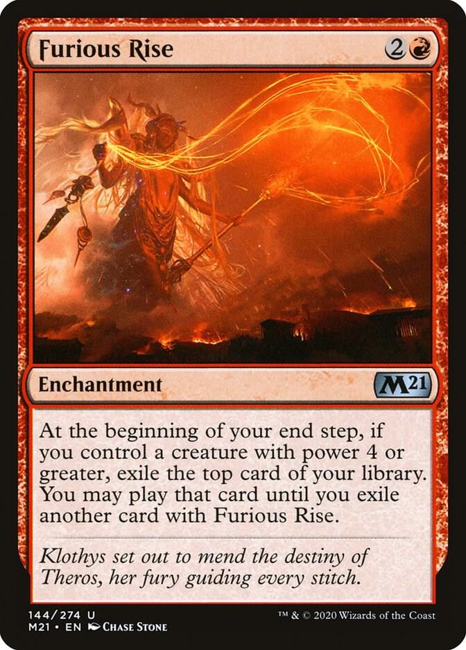 Furious Rise 144 card from Core Set 2021