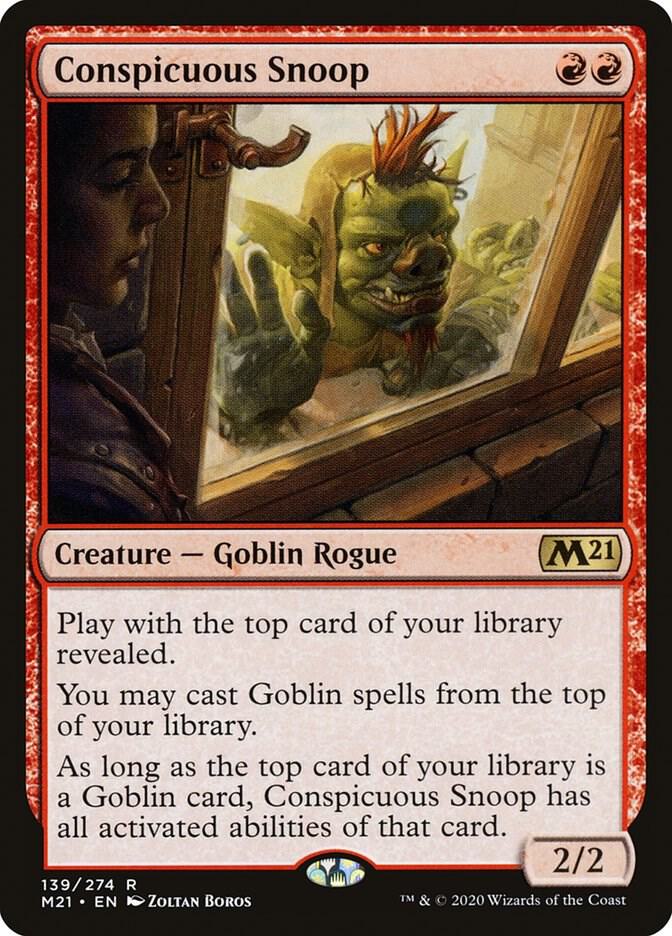 Conspicuous Snoop 139 card from Core Set 2021