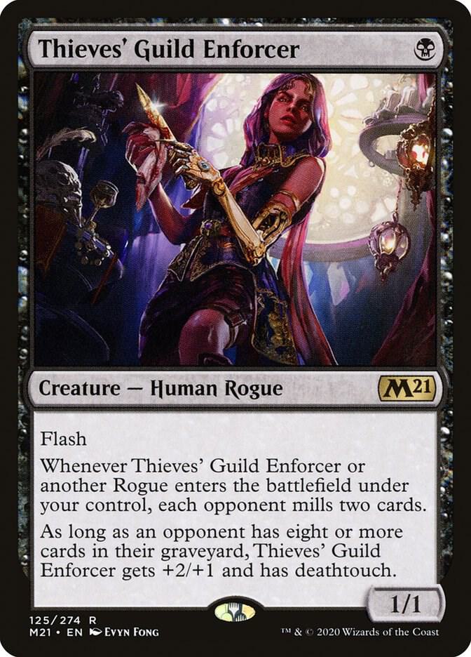 Thieves' Guild Enforcer 125 card from Core Set 2021