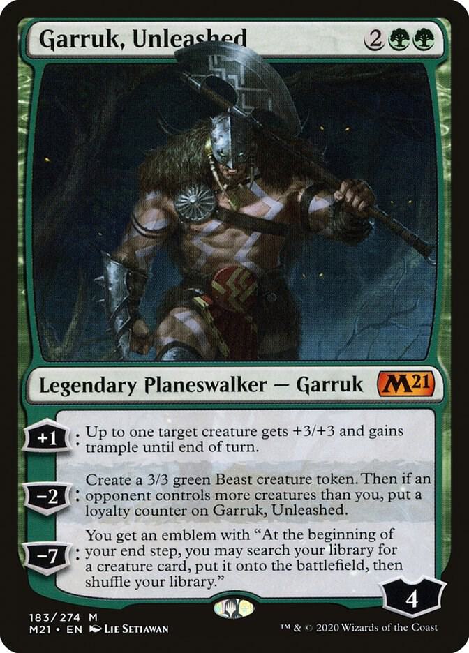 Garruk, Unleashed 183 card from Core Set 2021