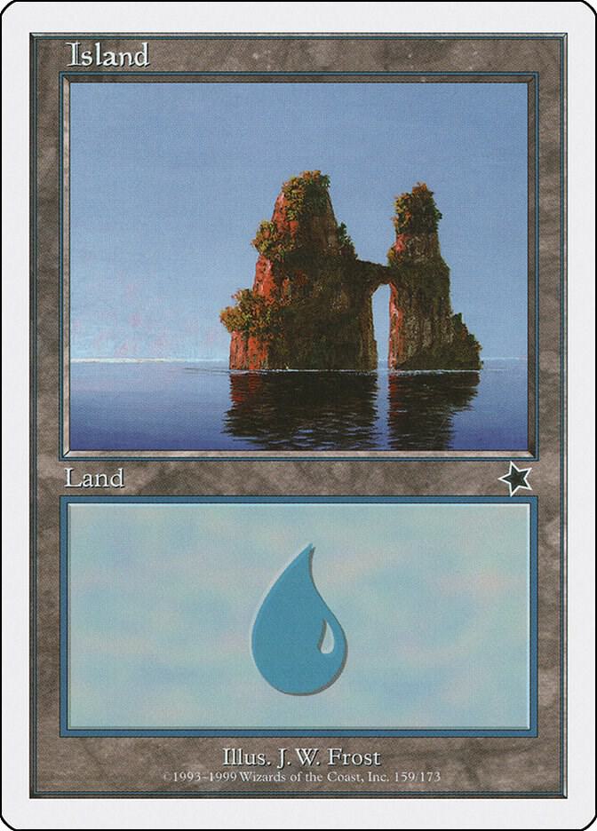 Island 159 card from Starter 1999