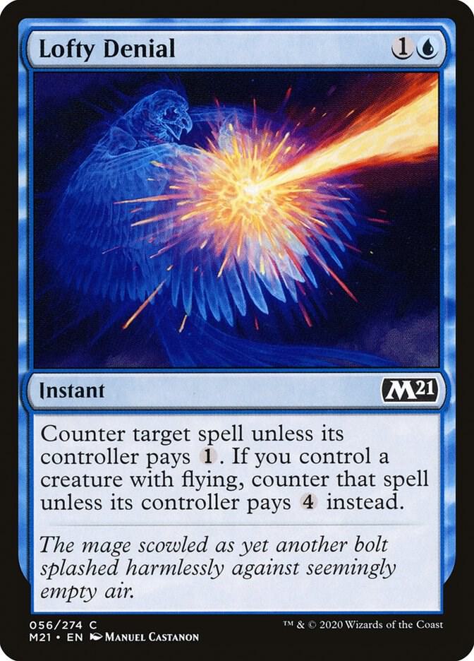 Lofty Denial 56 card from Core Set 2021