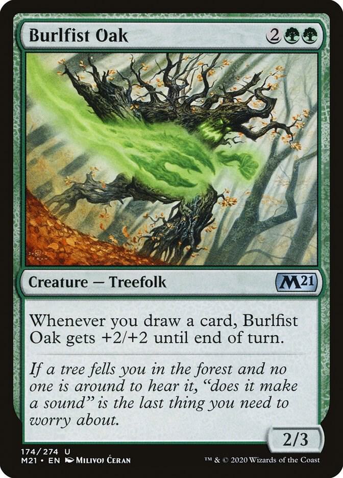 Burlfist Oak 174 card from Core Set 2021