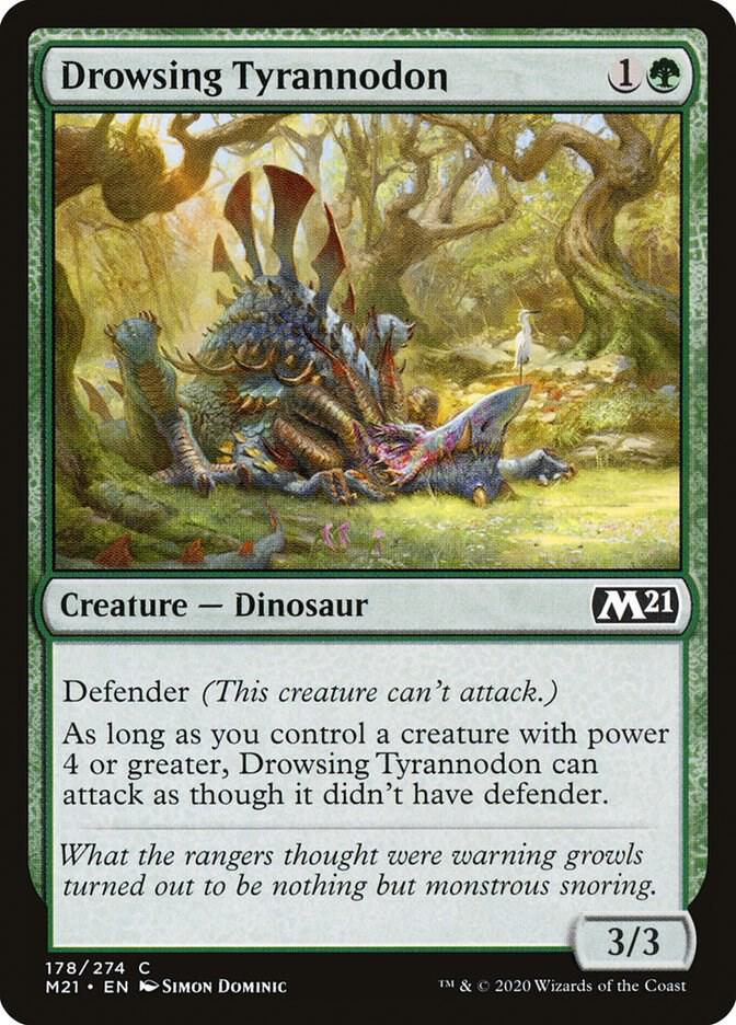 Drowsing Tyrannodon 178 card from Core Set 2021