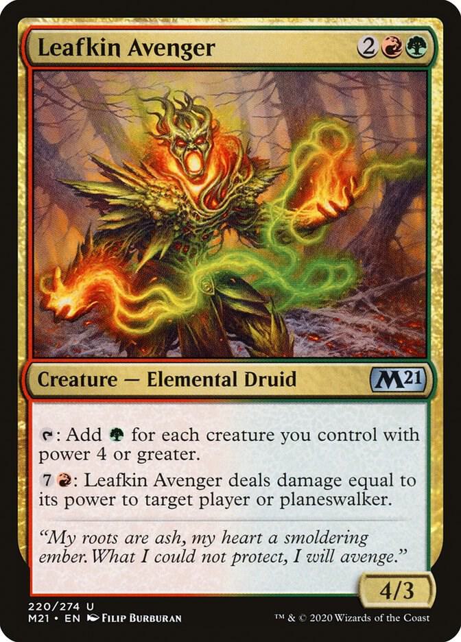 Leafkin Avenger 220 card from Core Set 2021