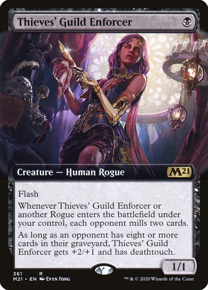 Thieves' Guild Enforcer (Extended Art) 361 card from Core Set 2021