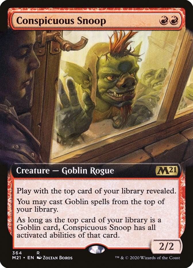 Conspicuous Snoop (Extended Art) 364 card from Core Set 2021