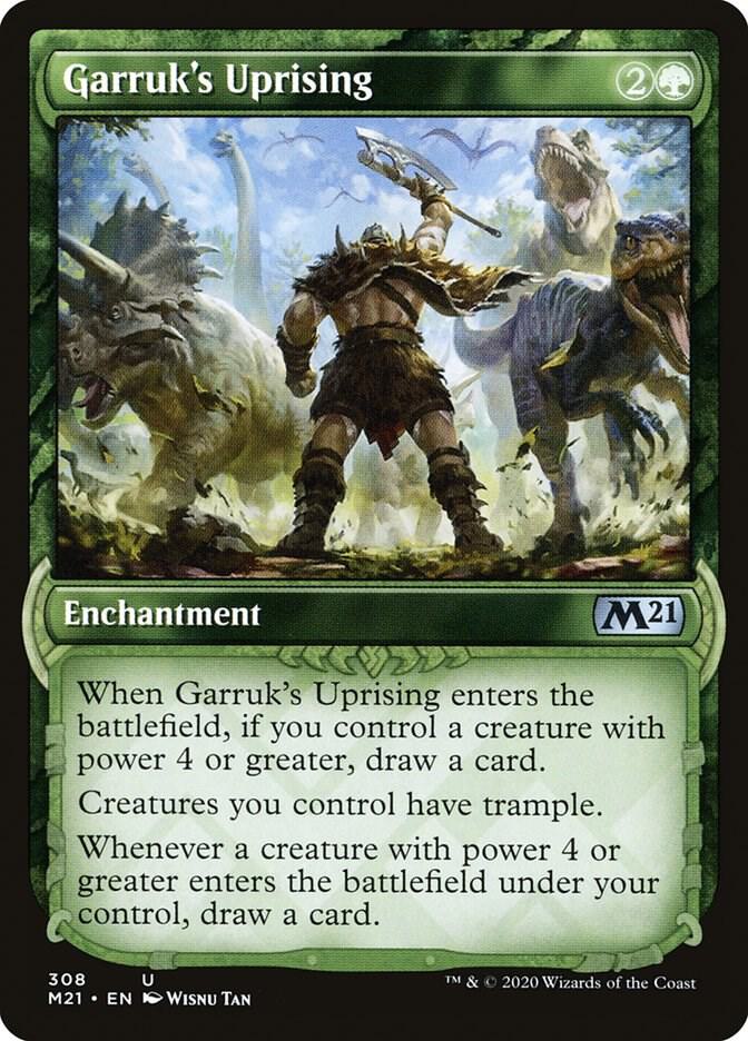 Garruk's Uprising (Showcase) 308 card from Core Set 2021