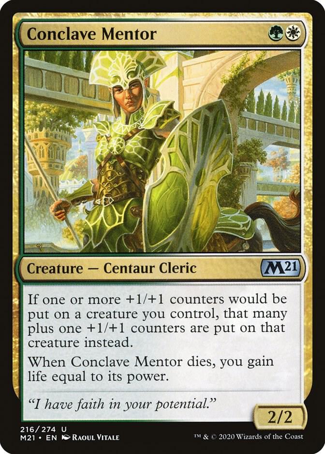 Conclave Mentor 216 card from Core Set 2021
