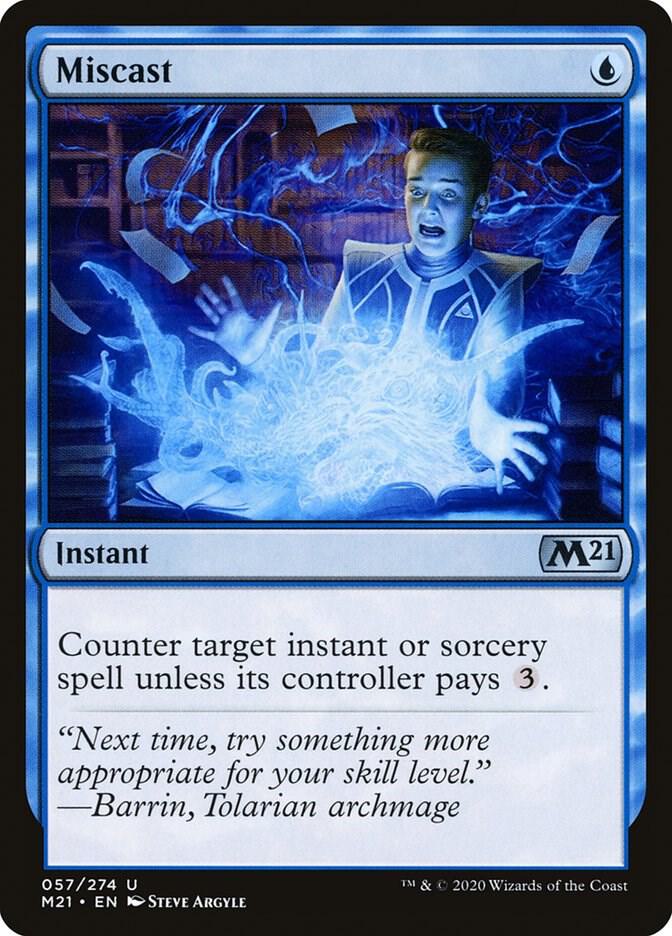 Miscast 57 card from Core Set 2021