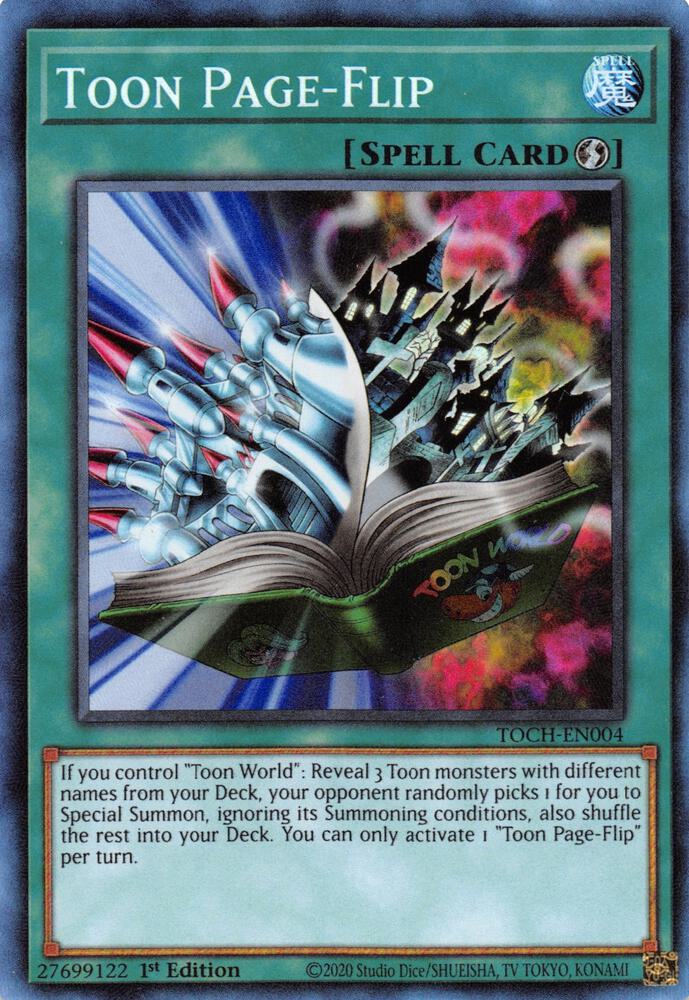 Toon Page-Flip (CR) TOCH-EN004 card from Toon Chaos