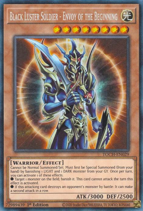 Black Luster Soldier - Envoy of the Beginning (CR) TOCH-EN029 card from Toon Chaos