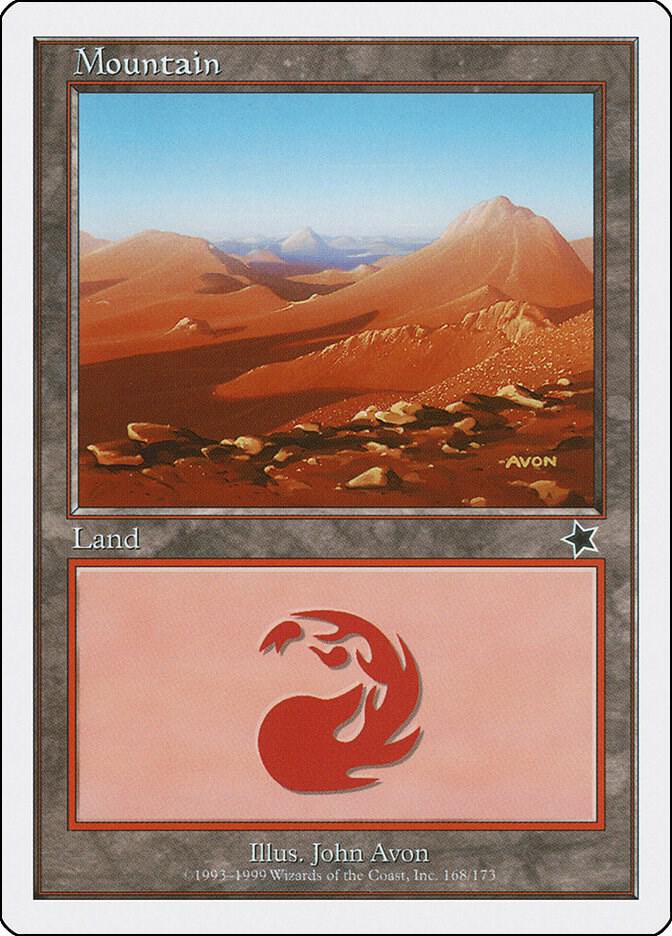 Mountain 168 card from Starter 1999